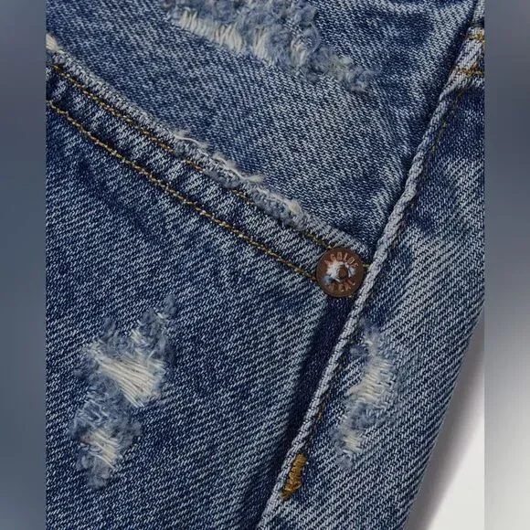 AGOLDE Parker denim shorts in dark wash - Picture 7 of 15